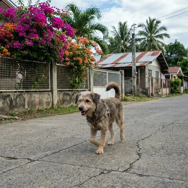 Mixed-breed dog portrait
